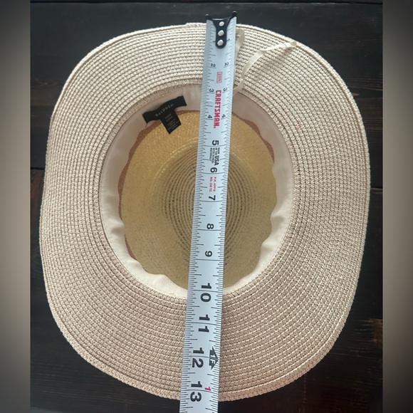 Halogen Panama Sun hat from Nordstrom, draw string to tighten around head - Picture 8 of 11